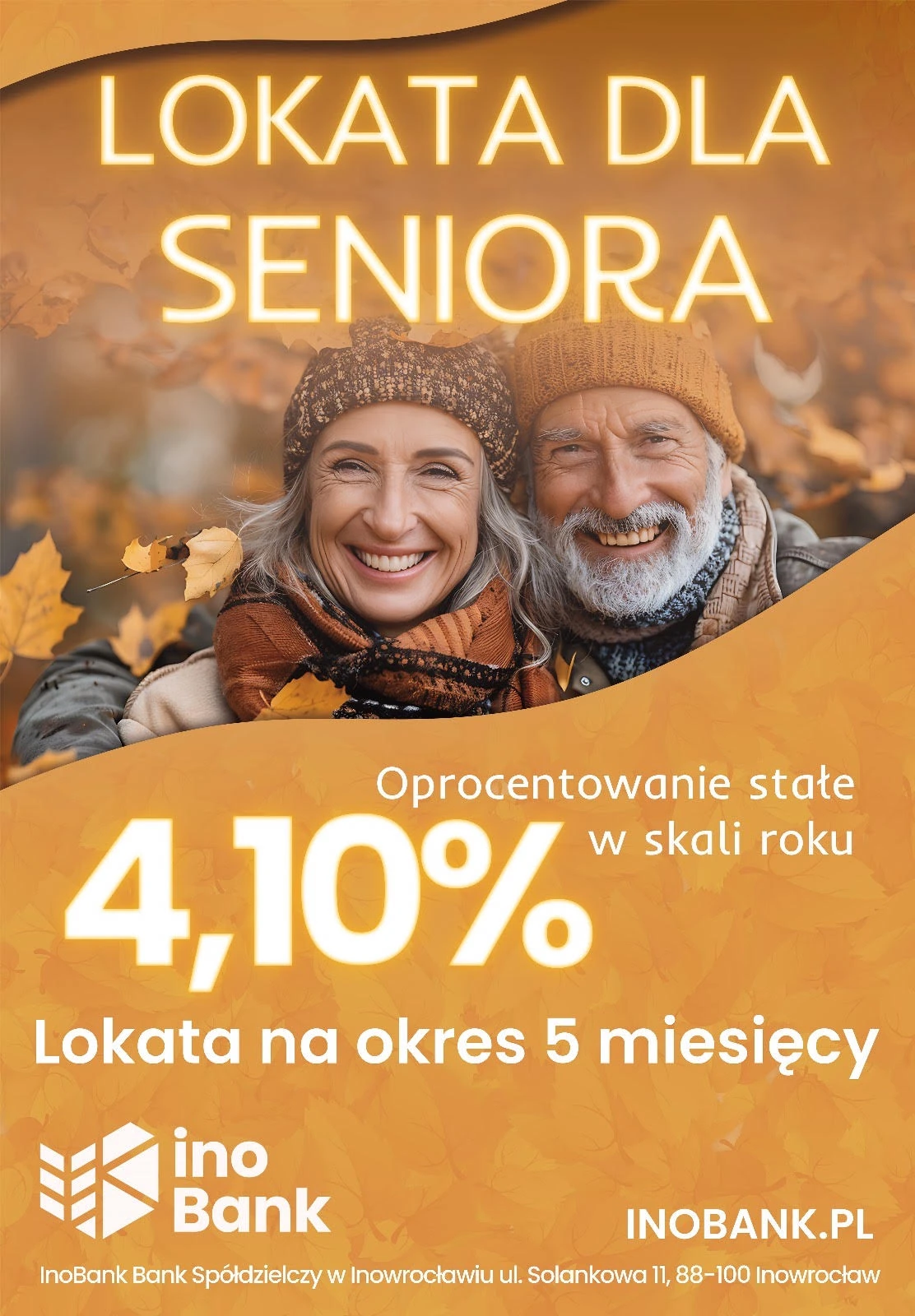 Plakat lokaty dla seniora dla InoBank